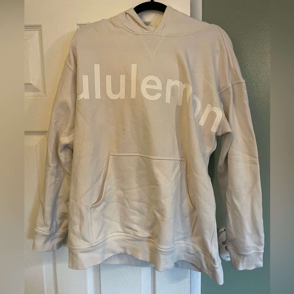 White lululemon sweatshirt size 12